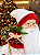 Papai Noel Decorativo com cajado e cardeal em pé 80 cm - Imagem 2