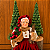Mamãe Noel Decorativa sentada com Cesto Natalino 36 cm - Imagem 2