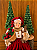Mamãe Noel Decorativa sentada com Cesto Natalino 36 cm - Imagem 2