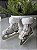 Par de Mini Patins Decorativos em Tecido Bordado 11 cm - Imagem 1