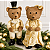 Urso Decorativo em Tecido Bordado 60 cm - Imagem 5