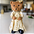 Ursa Decorativa em Tecido Bordado 60 cm - Imagem 1