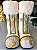 Par de Botas Decorativas em Tecido Bordado 40 cm - Imagem 1