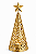 Árvore Decorativa em Metal Dourado com Suporte Interno para Vela 30cm - Imagem 2