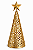 Árvore Decorativa em Metal Dourado com Suporte Interno para Vela 30cm - Imagem 1