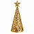 Árvore Decorativa em Metal Dourado com Suporte Interno para Vela 30cm - Imagem 2