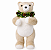 Urso Decorativo em Pé de Sisal Bege 50 cm - Imagem 1