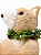 Urso Decorativo em Pé de Sisal Bege 50 cm - Imagem 3