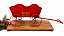 Carrinho Decorativo Vintage Retrô em Metal Vermelho 20 cm - Imagem 2