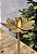 Castiçal Flor Dourado em Metal 24 cm - Imagem 1