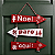 Placa Decorativa em Madeira "Noel Pare Aqui!" 28 cm - Imagem 1