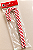 Kit com 2 Bengalas Decorativas Natalinas Vermelha e Branca 27 cm - Imagem 2