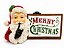 Papai Noel Decorativo com Placa "Merry Christmas" 22 cm - Imagem 2
