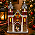 Igreja Natalina em Resina com LED 28 cm - Imagem 1