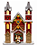Igreja Natalina em Resina com LED 28 cm - Imagem 2