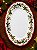 Travessa Oval em Melamina com Azevinhos Natalinos – 35 x 26 cm - Imagem 1
