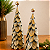 Árvore Decorativa em Metal Fosco Prata e Dourado – 42 cm - Imagem 1