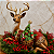 Rena Majestosa Sentada em Resina 80 cm com Árvore de Natal Decorada - Imagem 1