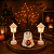 Poste Decorativo Branco com LED 17 cm | Poste Iluminado em Plástico Estilo Clássico | Vila Natalina ou Halloween Premium | Delicare Home - Imagem 3