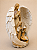 Presépio Sagrada Família com Anjo em Resina 32 cm | Escultura Religiosa com Asas Protetoras | Decoração de Natal Cristã Premium | Delicare Home - Imagem 2