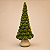Árvore de Natal Decorativa em Resina 36 cm com botões de rosas verdes esculpidas - Imagem 1
