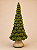Árvore de Natal Decorativa em Resina 36 cm com botões de rosas verdes esculpidas | Decoração de Natal Premium | Árvore Natalina Elegante | Delicare Home - Imagem 1