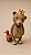 Urso Decorativo em Resina com Coroa Dourada e Patinho 13 cm | Escultura Infantil Vintage | Decoração Premium | Delicare Home - Imagem 1