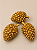 Pinha Decorativa em Resina Dourado Envelhecido 12 cm | Pinha Natalina Premium | Enfeite Sofisticado para Decoração de Natal | Delicare Home - Imagem 2