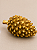 Pinha Decorativa em Resina Dourado Envelhecido 12 cm | Pinha Natalina Premium | Enfeite Sofisticado para Decoração de Natal | Delicare Home - Imagem 1