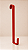 Suporte para Guirlanda Vermelho em Metal 29,5 cm | Gancho para Porta | Decoração de Natal Clássica Premium | Delicare Home - Imagem 1