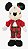 Mickey Natalino Disney Licenciado 45 cm em pé xadrez| Pelúcia Decorativa de Natal | Delicare Home - Imagem 1