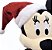 Minnie Natalina Disney Licenciada com Gorro de Papai Noel 45 cm em pé | Pelúcia Decorativa de Natal | Delicare Home - Imagem 3