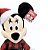 Minnie Natalina Disney Licenciada com Gorro de Papai Noel 45 cm em pé | Pelúcia Decorativa de Natal | Delicare Home - Imagem 2