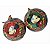 Conjunto com 2 Bolas de Natal Mickey e Minnie Xadrez 10 cm Licenciado - Imagem 1