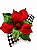 Flor Bico de Papagaio Xadrez Vermelho e Verde 20x25 cm | Flor Natalina Decorativa Premium para Árvore de Natal, Guirlandas e Arranjos | Delicare Home - Imagem 2