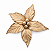 Flor Bico de Papagaio em Veludo Champagne 15 x 22 cm - Imagem 1