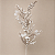 Galho Nevado com Texturas e Frutinhas Brancas – 80 cm | Galho Decorativo para Árvore de Natal - Imagem 1