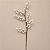Galho de Berries Brancas Peroladas – 55 cm | Haste Decorativa Natalina - Imagem 1