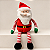 Papai Noel de Pelúcia Plush 45 x 12 cm com Pernas Articuladas Listradas | Decoração de Natal Premium | Enfeite Natalino Delicare Home - Imagem 1