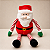 Papai Noel de Pelúcia Plush 45 x 12 cm com Pernas Articuladas Listradas | Decoração de Natal Premium | Enfeite Natalino Delicare Home - Imagem 4