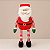 Papai Noel de Pelúcia Plush 45 x 12 cm com Pernas Articuladas Listradas | Decoração de Natal Premium | Enfeite Natalino Delicare Home - Imagem 3