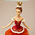 Bailarina Decorativa em Resina com Saia de Tule 23 cm | Bailarina Natalina Premium para Árvore de Natal e Decoração Sofisticada | Delicare Home - Imagem 2