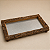 Bandeja Decorativa de Madeira com Acabamento em Cascas Naturais 55 x 28 cm | Bandeja Rústica Premium com Base Elevada | Delicare Home - Imagem 1