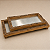 Bandeja Decorativa de Madeira com Acabamento em Cascas Naturais 45 x 23 cm | Bandeja Rústica Premium com Base Elevada | Delicare Home - Imagem 3