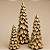 Árvore de Natal Decorativa em Resina Dourada com LED 23 cm | Pinheiro Natalino Iluminado Premium para Mesa, Aparador e Decoração de Natal | Delicare Home - Imagem 3
