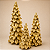Árvore de Natal Decorativa em Resina Dourada com LED 30 cm | Pinheiro Natalino Iluminado Premium para Mesa, Aparador e Decoração de Natal | Delicare Home - Imagem 3