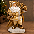 Papai Noel Decorativo em Resina com Árvore de Natal LED 39 cm - Imagem 2
