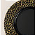 Sousplat Preto com Relevo Dourado 33 cm - Imagem 3