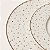 Prato Raso em Porcelana com Detalhes Dourados e Prateados e Friso Folheado a Ouro – 27 cm - Imagem 3