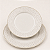 Prato de Sobremesa em Porcelana com Detalhes Dourados e Prateados – 19 cm - Imagem 3